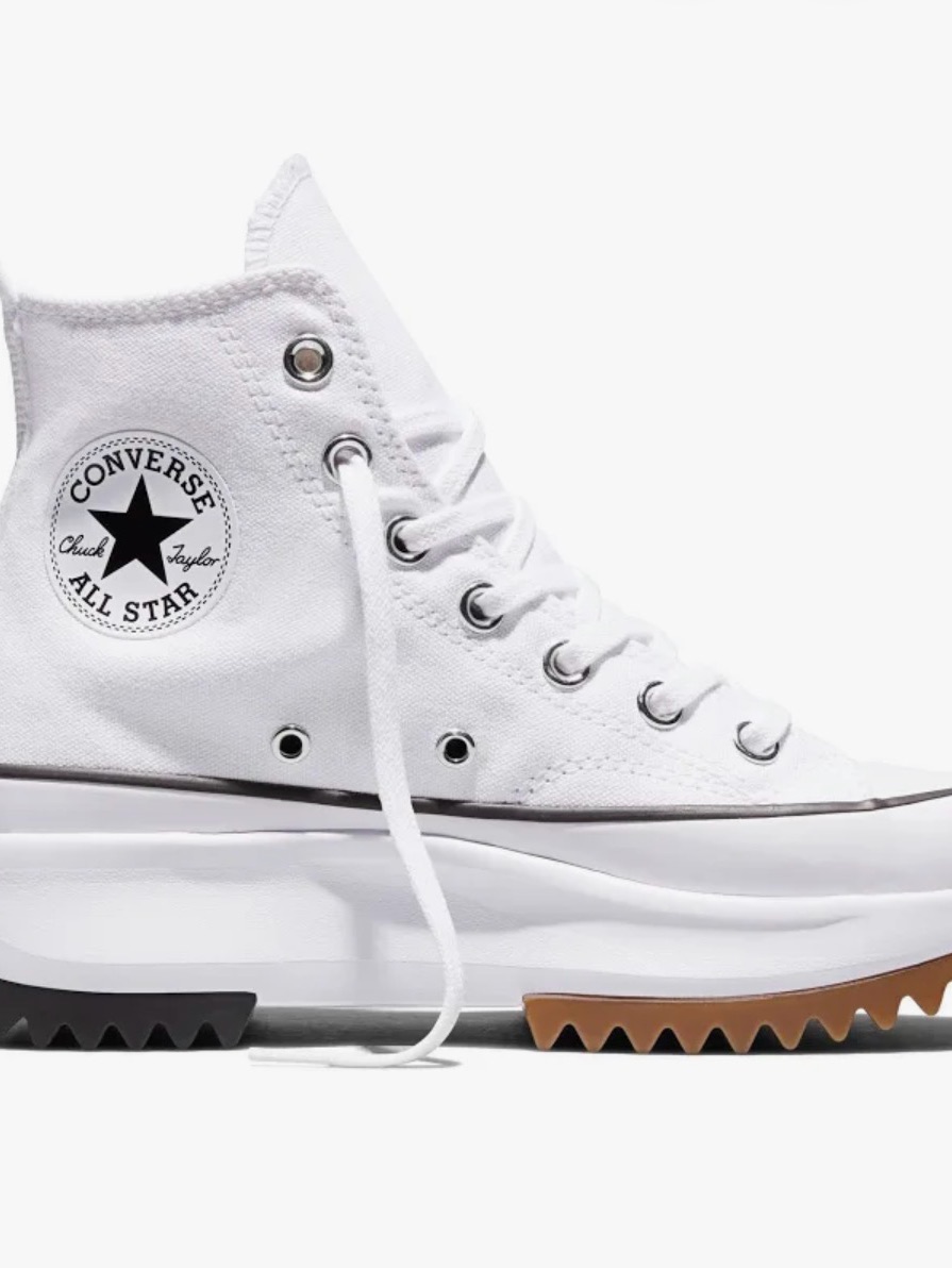 Converse Run Star Hike Platform Canvas For Women In White